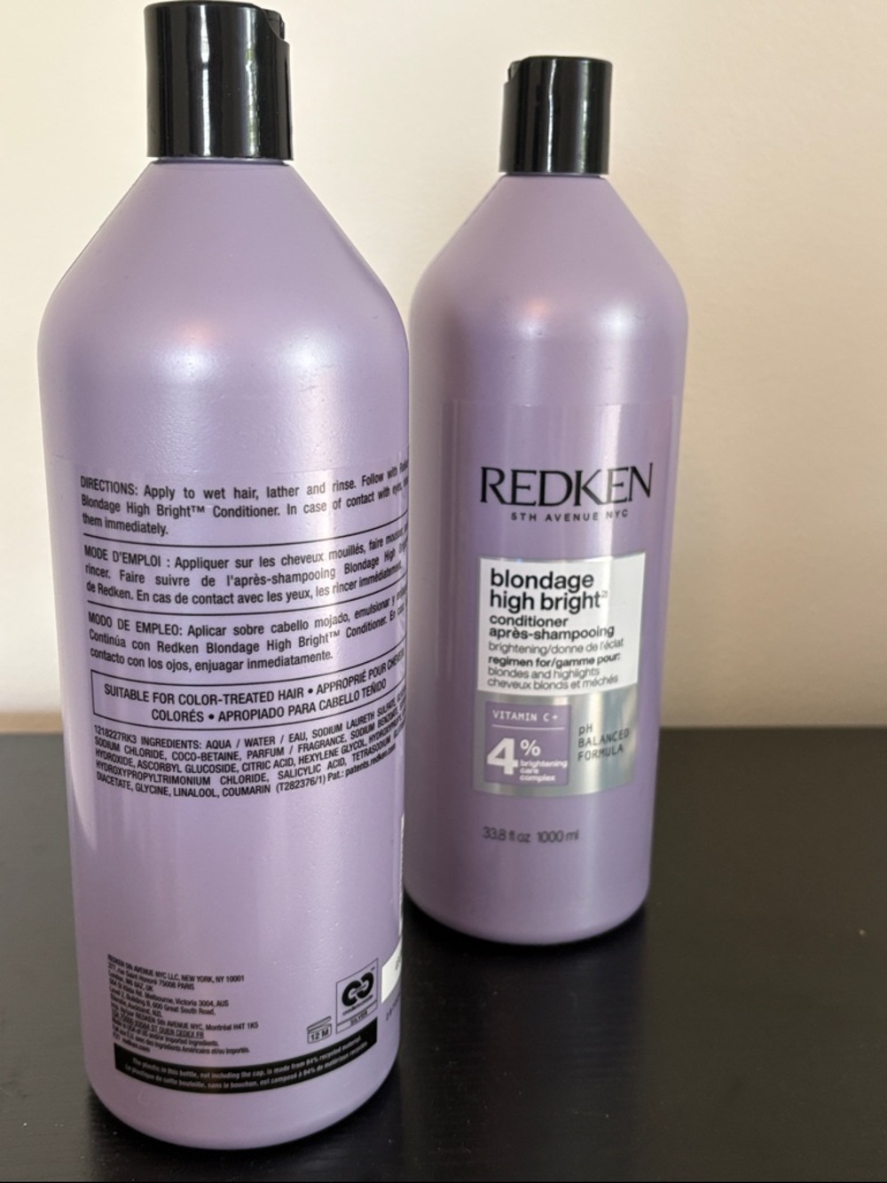 Redken Blondage High Bright Shampoo & Conditioner LITER - Discontinued - RARE - Picture 3 of 5